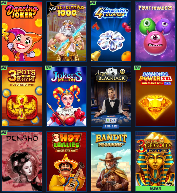 Vegas Hero casino games